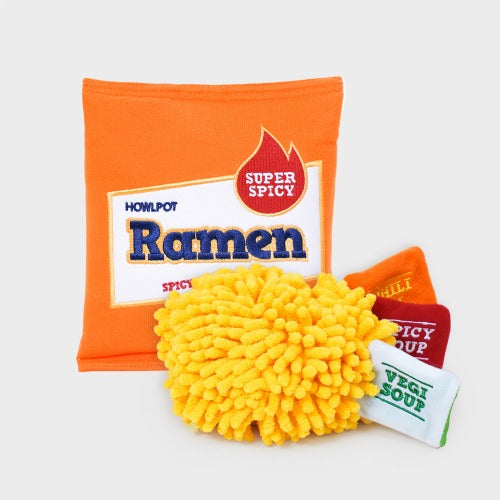 NWT 'How Ramen Tic' Dog Toy • Medium • Ramen Soup • Valentine's