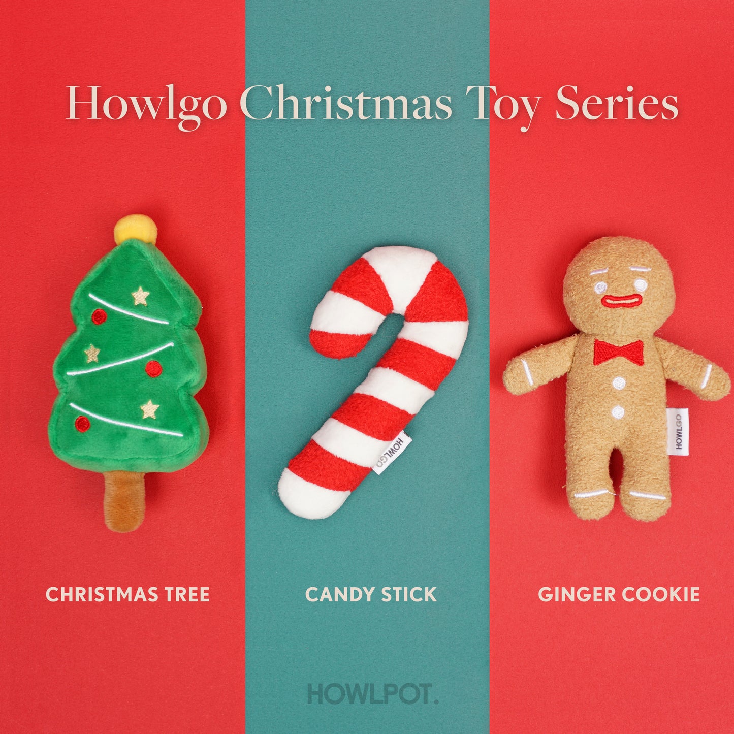 Christmas Ginger Cookie Chew Toy - Howlpot USA