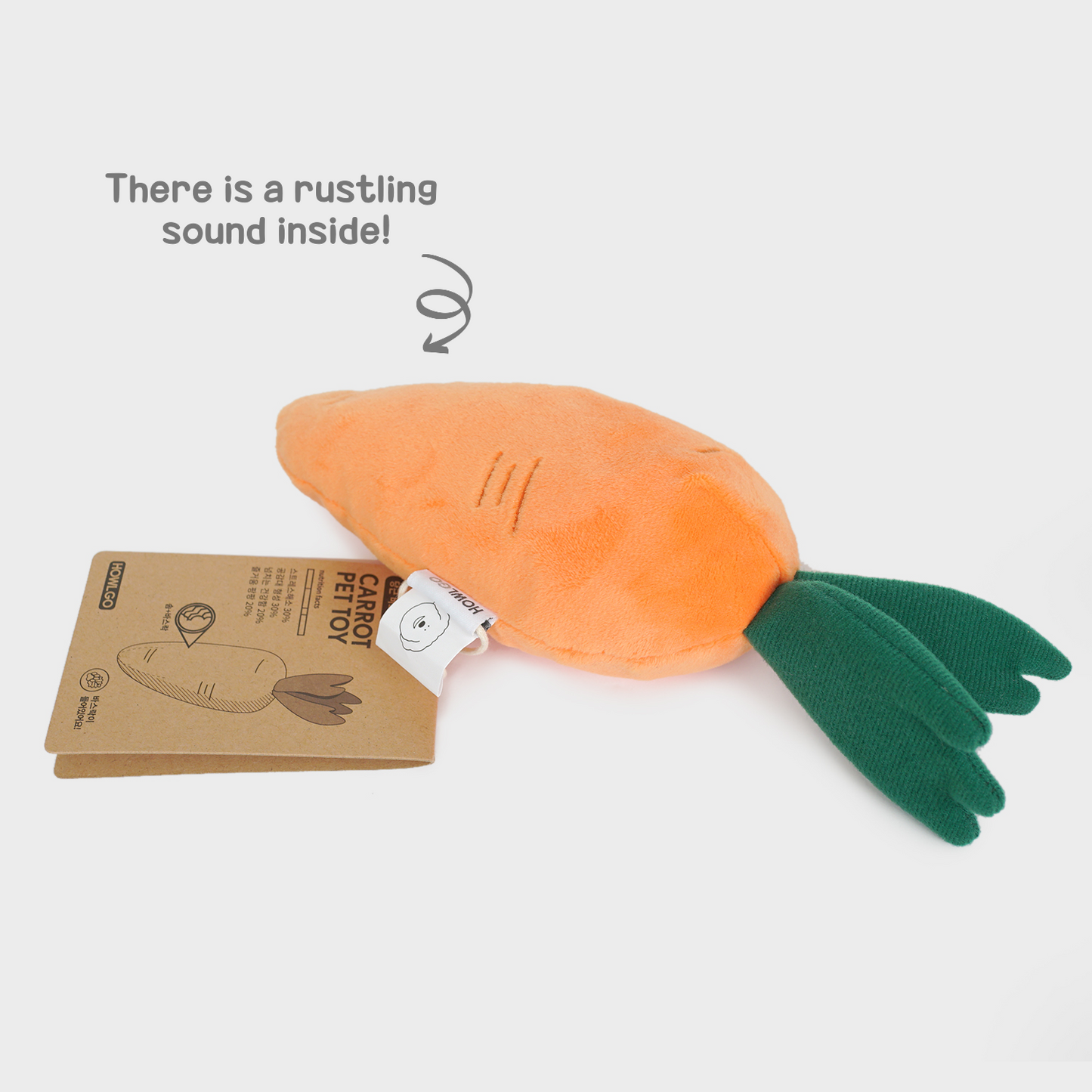 Carrot Rustle Toy - Howlpotusa
