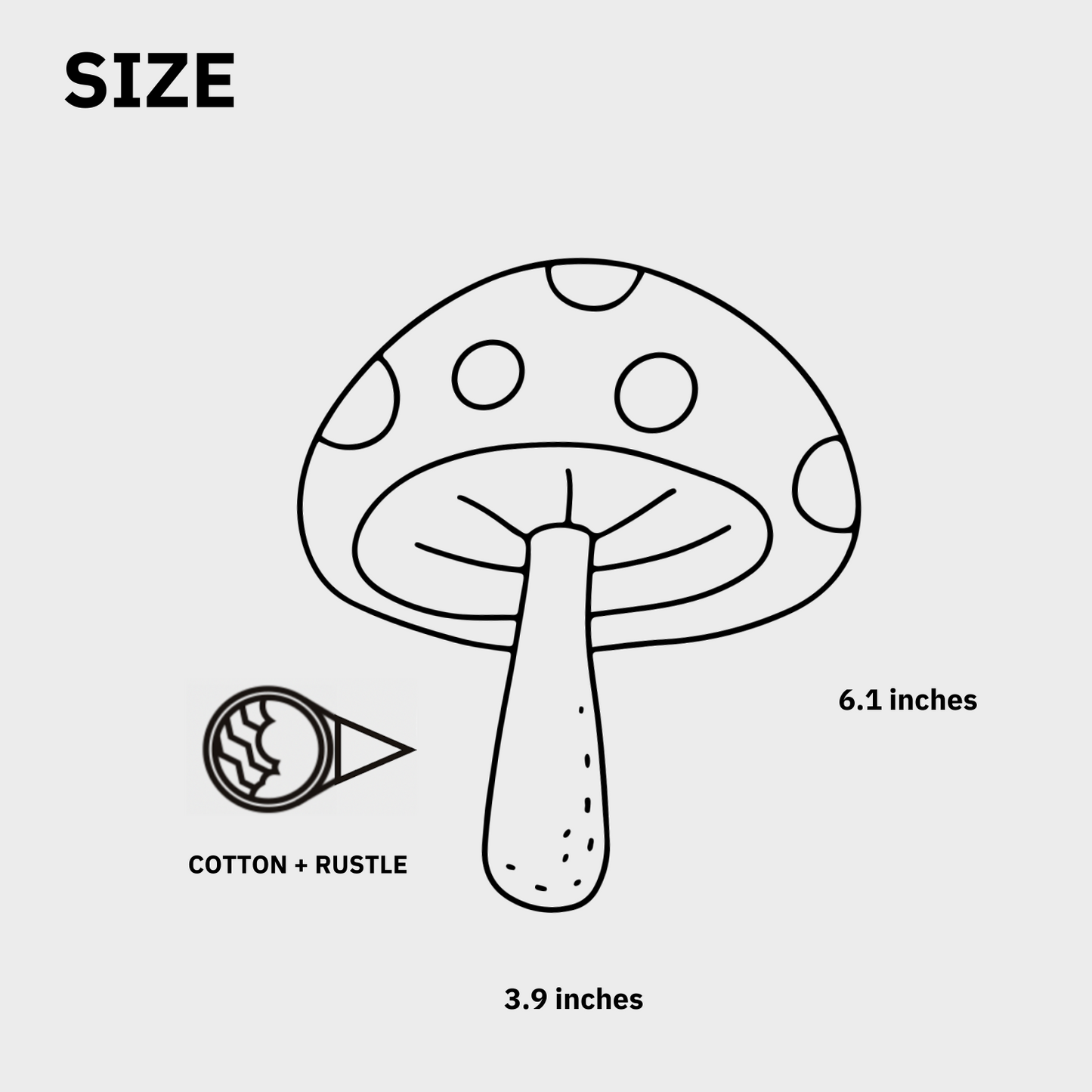 Mushroom Rustle Toy - Howlpotusa