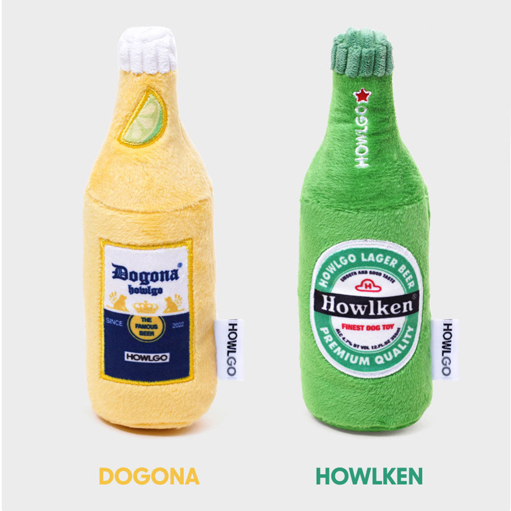 Dogona Beer Squeaky Toy - Howlpot USA