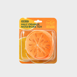 Half Orange Nosework Toy - Howlpotusa