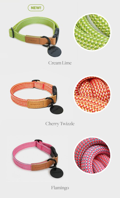 We Are Tight Handmade Ribbon Collar (Cherry Twizzle) - Howlpotusa